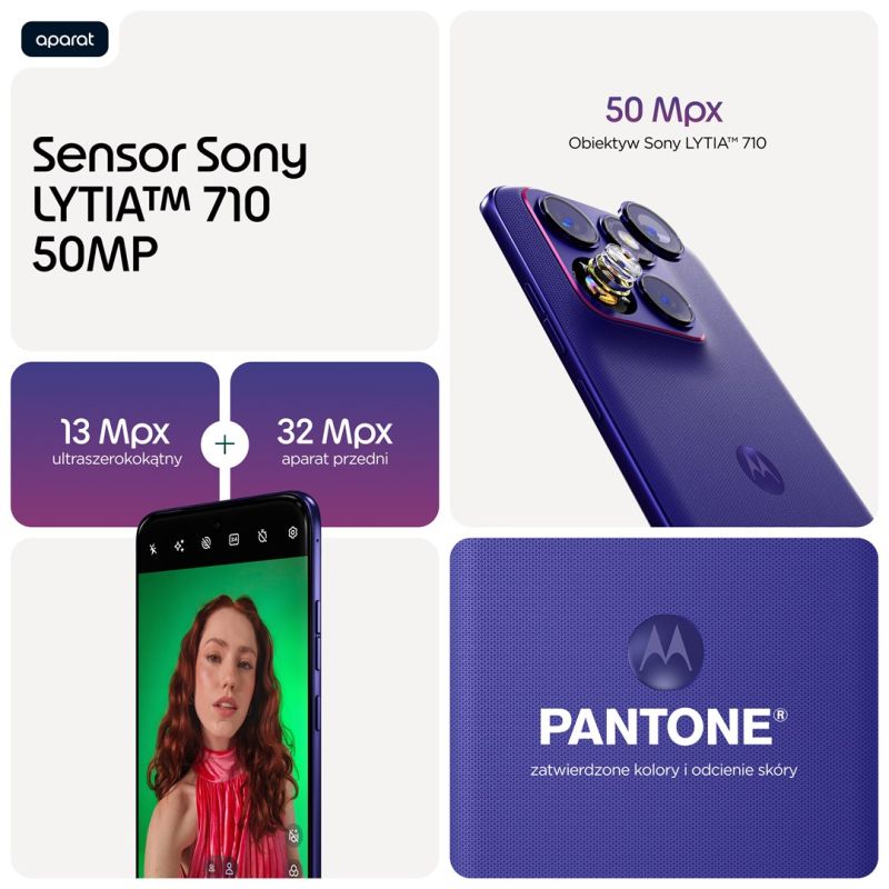 7. Motorola edge 70 fusion 17.2 cm (6.78") Dual SIM Android 16.0 5G USB Type-C 8GB 256GB 5200mAh Purple