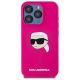 3. Karl Lagerfeld KLHMP15XSKHPPLF iPhone 15 Pro Max 6.7" fuchsia/fuschia hardcase Silicone Karl Head Print MagSafe