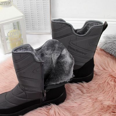 5. NEWS W EVE309B waterproof snow boots gray 