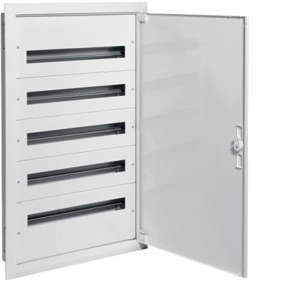 2. Hager fw2 Flush-mounted distribution board with PE/N terminals 5R/120M (5x24) class I IP30