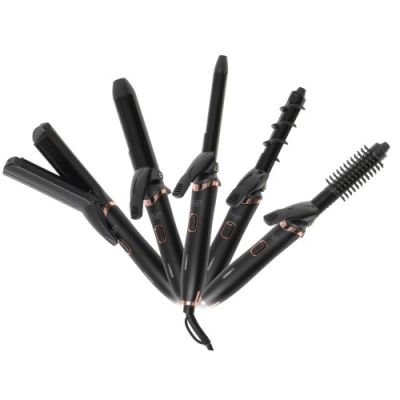 5-in-1 Hair Styling Set | Ceramic Coating | Curling Iron | Straightener | Crimping Iron | Adler Adler Waving Iron