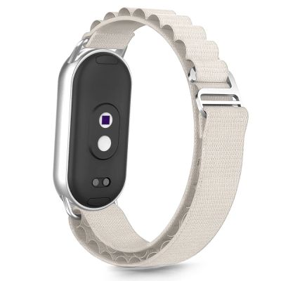 2. Tech-Protect Nylon Pro Strap for Xiaomi Smart Band 8 / 9 / 10 / NFC - Beige