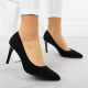 3. Black suede stiletto pumps Sergio Leone 1339
