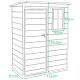 5. PVC GARDEN TOOL HOUSE 152x91x192.5CM