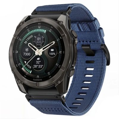 Tech-Protect Nylon Classic Strap for Garmin Fenix ​​5X / 5X Plus / 6X / 6X Pro / 7X / 8 / 8 Pro / 9 / 9 Pro (47 mm) - Navy Blue