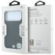 8. BMW Sign Deboss Quilted Metal Logo MagSafe Case for iPhone 18 Pro / 17 Pro - Black