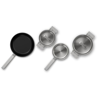 3. BOSCH HEZ9SE040 pot set - 3 pots with lid + frying pan