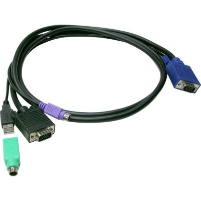 LevelOne ACC-3203 KVM Cable Black 5m
