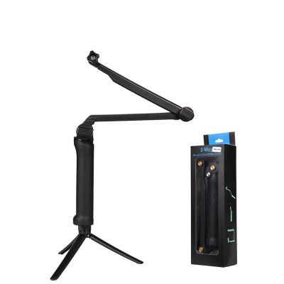 8. 3 in 1 Monopod Tripod with Selfie Stick for GoPro - Black