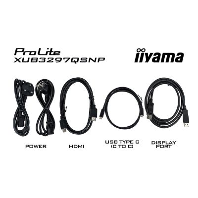 4. IIYAMA monitor 80.0cm (32.0") XUB3297QSNP-B1 16:9 2xHDMI+DP+USB-C