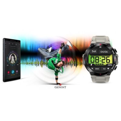 8. GIEWONT Pionier GPS GW460-3 smartwatch - Light Stone