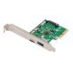 Digitus PCIe Card, USB Type-C™ + USB-A