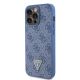 2. Guess GUHCP15XP4TDPB iPhone 15 Pro Max 6.7" blue/blue hardcase Leather 4G Triangle Strass