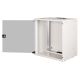 25. 19" 12U wall-mounted network cabinet, SOHO PRO 595 x 540 x 400 mm, glass door, gray, unassembled, 60 kg