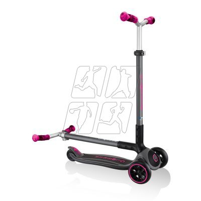 18. Globber Master Prime 3-Wheel Scooter / Black - Neon Pink 664-110