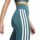 11. Adidas Optime Essentials 3-Stripes 7/8 Women's Leggings Green JY2152