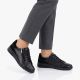 4. Women's black leather shoes with a zipper Potocki JE19402
