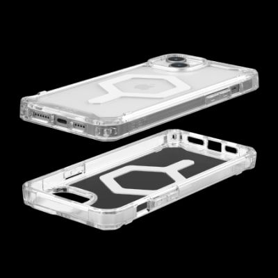 3. UAG Plyo MagSafe case for iPhone 15 Plus - transparent and white