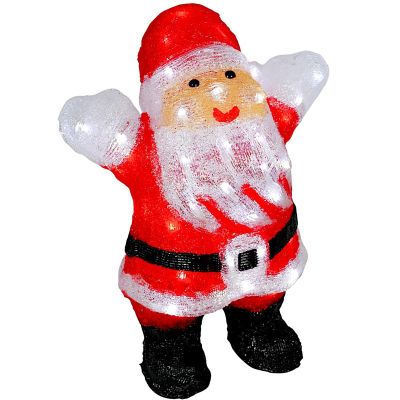 2. DECORATIVE FIGURINE SANTA CLAUS 50 LEDS HEIGHT: 40 CM ACRYLIC