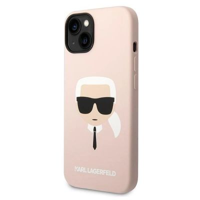 2. Karl Lagerfeld KLHCP14MSLKHLP iPhone 14 Plus 6.7 "hardcase pink / pink Silicone Karl's Head