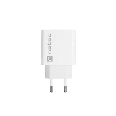 4. NATEC RIBERA USB-A + USB-C 20W POWER DELIVERY WHITE CHARGER NUC-2061