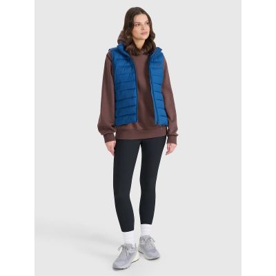 5. Women's down vest with synthetic filling 4F 4FWAW25TVJAF218-51S