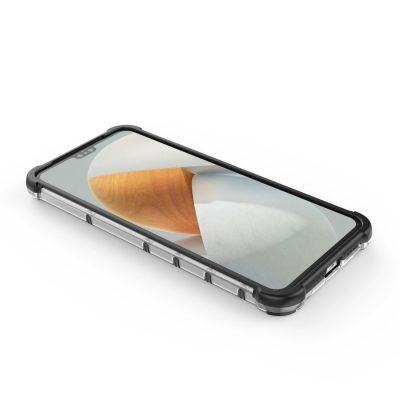 16. Honeycomb case armored cover with a gel frame for Vivo V23 5G transparent