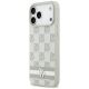2. DKNY Checkered with Printed Stripes Case for iPhone 17 Pro Max - Beige