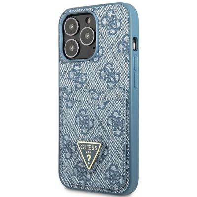 2. Guess 4G Triangle Logo Cardslot Case for iPhone 13 Pro / 13 - Blue
