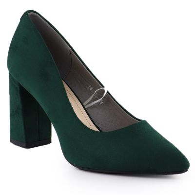 Sergio Leone Green Suede Pointed Toe Pumps PB216