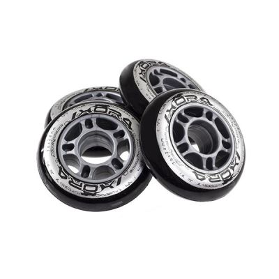 24. PU 76x24 82A BLACK WHEELS (4 pcs.) NILS EXTREME