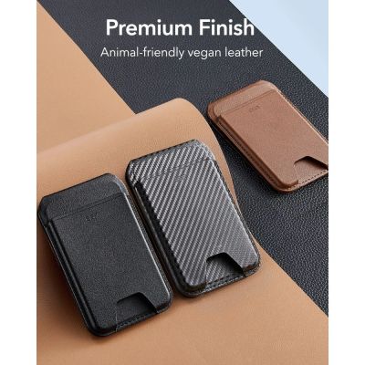 8. ESR Classic RFID Magnetic Wallet Stand MagSafe for Phone - Black