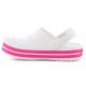 4. CROCS CROCBAND KIDS CLOG WHITE/PINK CRUSH 207006-6WU