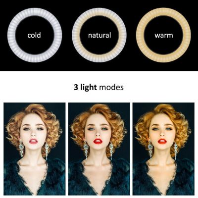 11. MACLEAN RING LAMP 10" LED12W FOR SELFIE WITH TRIPOD MCE610