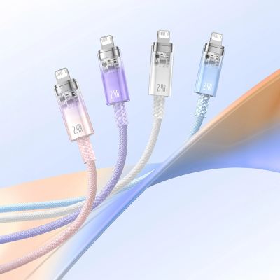 18. Baseus Explorer Series cable USB - Lightning 2.4A 2 m white (CATS010102)