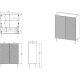 4. Shelf 2D2SZ ONDA 98x45xH127 green