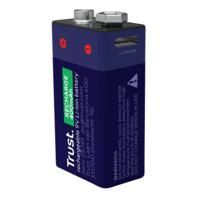 6. TRUST 9V battery charged via USB-C
