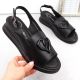 2. Filippo W PAW534A leather wedge sandals, black