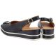 4. Women's leather wedge sandals black Artiker 58C0086