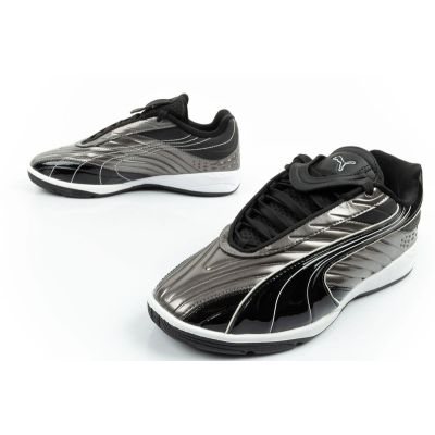 8. Puma sports shoes sneakers youth V-S2 Goalgetter fashionable silver