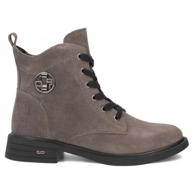 2. Women's leather ankle boots suede gray Filippo DBT7997