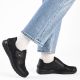 7. Rieker 48954-00 comfortable black women's shoes with Velcro