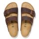 13. Birkenstock Arizona Nubuck Habana Narrow Brown Women's/Men's Flip-Flops (52533)