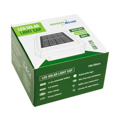 13. GREENBLUE SOLAR LAMP FOR A POST 100*100 - ENVELOPE CANOPY GB128