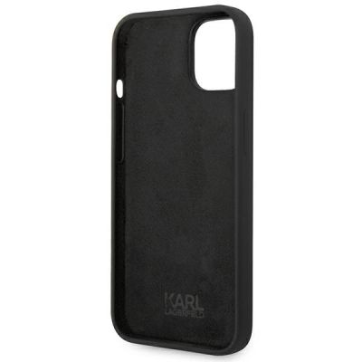 7. Karl Lagerfeld Silicone Choupette Body Case for iPhone 13 / 14 / 15 - Black