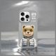 11. Nimmy Cool&Cute 2.0 Bear Case for iPhone 15 Pro - Gray
