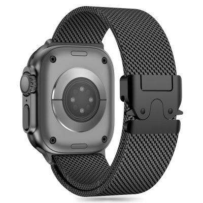 2. Tech-Protect Milano Strap for Apple Watch 6 / 7 / 8 / 9 / 10 / SE / Ultra 1 / 2 (44 / 45 / 46 / 49 MM) - Black