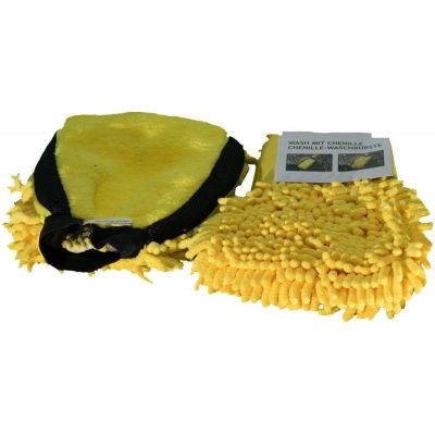 8. DUNLOP 2-in-1 Chenille Car Wash Mitt with Microfiber and Fringes