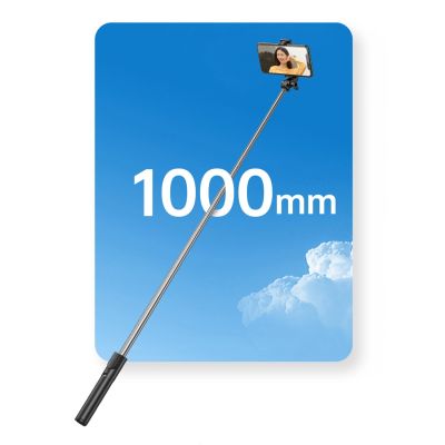 10. Selfie stick WHS1Y telescopic tripod 1m with phone holder - black
