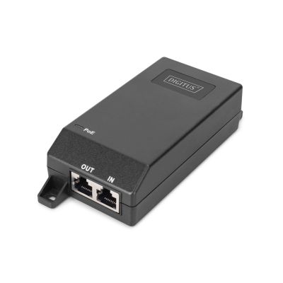 2. Digitus Gigabit Ethernet PoE+ injector, 802.3at, 30 W